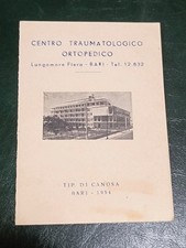 Tessera Centro Traumatologico Ortopedico Bari - Reparto Fisioterapia - 1954