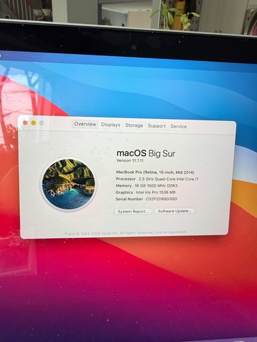 Mac pro 2014 - 15, retina