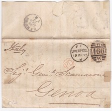 1873 QV FINE 6d PIASTRA SPRAY