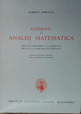 Roberto ferrauto ELEMENTI DI ANALISI MATEMATICA. TESTO DI COMPLEMENTI DI MATEMAT