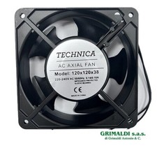 VENTOLA VENTILATORE RAFFREDDAMENTO ASSIALE FRIGORIFERO UNIVERSALE 120x120x38mm