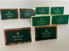 Set ROLEX 8 targhette da