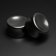 Hematite Double Flange Concave