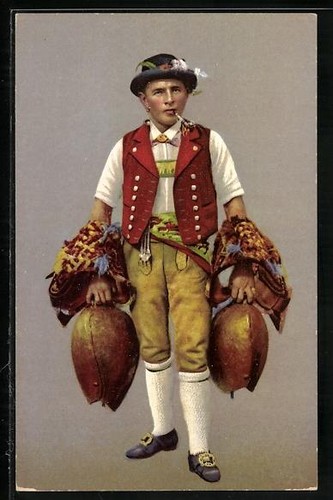Cartolina appenzeller senn con - cartolina,