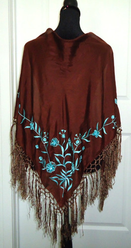 Scialle flamenco vintage dalla