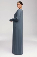 Maxi abito donna velato in
