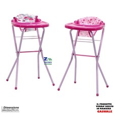 SEGGIOLONE PER BAMBOLE ROSA