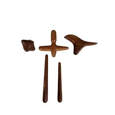 Kit 5 pezzi massaggio in legno