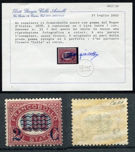 Regno italia 1878 franc - regno, d'italia