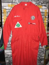 Vintage Alfa Romeo  servizio service mechanic  finest  cotton jacket pants  '70s