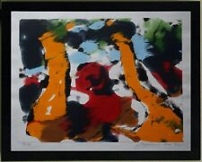 Disegno Olio I Alberi Giallo Firmato Joseph Espalioux (1921-1986)