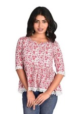 Top/Kurti corto svasato da