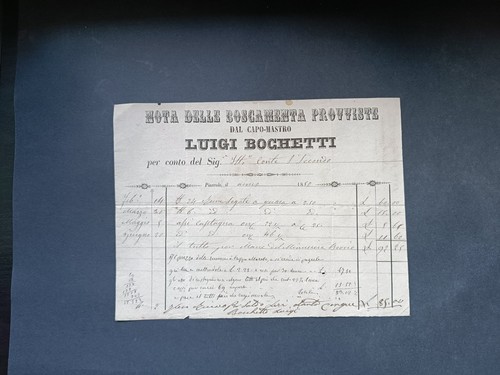Nota delle boscamente - delle,