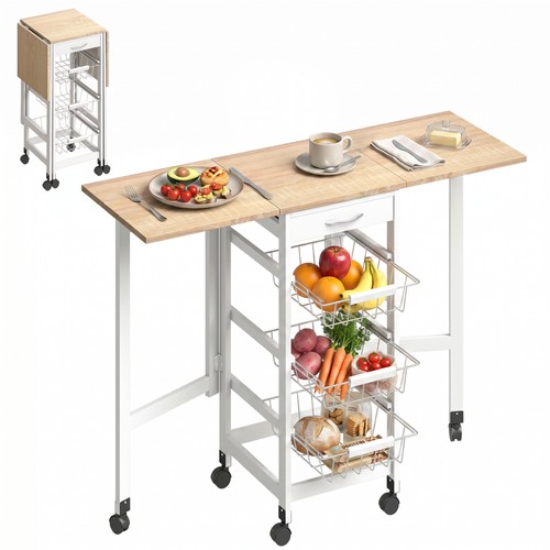 Homcom carrello cucina - carrello, da