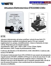 Watts Cazzaniga ETE220BO