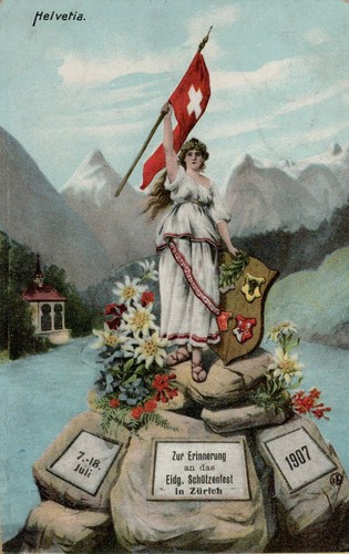 Antica cartolina svizzera del - cartolina,