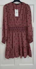 ZARA MARSALA MINI ABITO CORTO