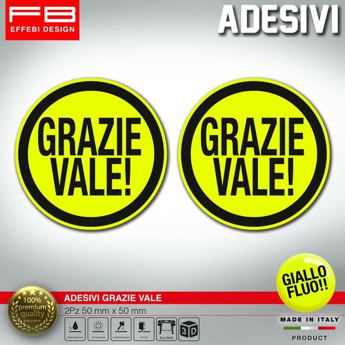 Adesivi sticker grazie vale - sticker,