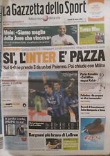 La Gazzetta dello sport 30-10-2009: Sì, l'Inter è pazza 