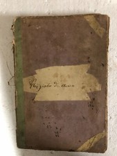 antico libro contabile  manoscritto anni 1847-1848