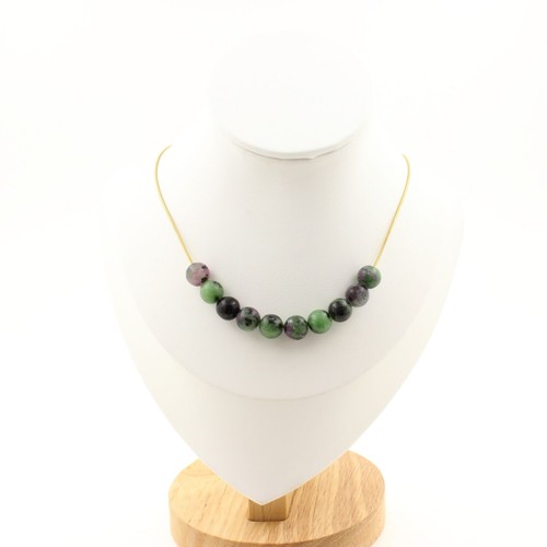 Collana perle epidoto - collana, 10
