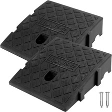 ® 2 Pezzi Rampa Carrabile per Marciapiede in Plastica, Rampe Auto, per Sedie a R