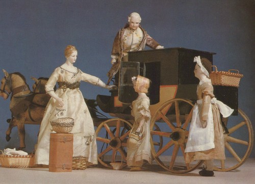 Cartolina costumi bambole - cartolina,