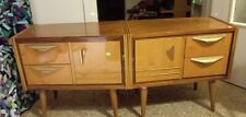 Set Mid-Century  comodini vintage  piccole cassettiere in legno d'acero Anni 50 