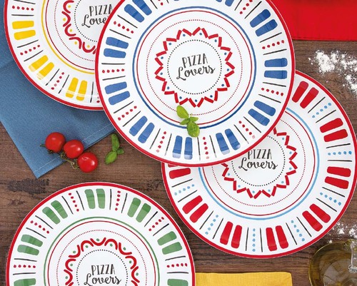 Set piatti pizza porcellana - set,