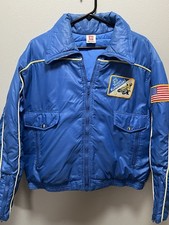 Giacca blu vintage uomo media