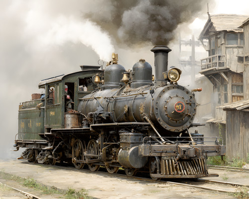 Locomotiva vapore argento - locomotiva,