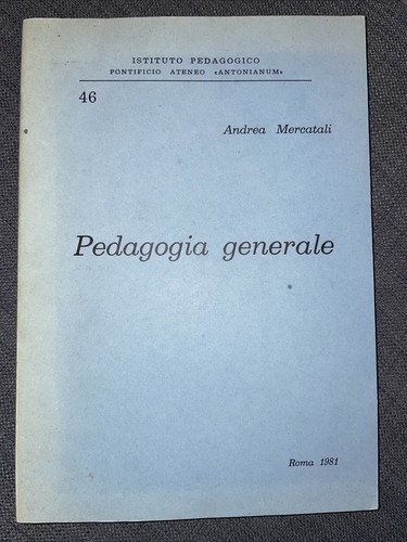 Pedagogia generale mercatali - generale.,