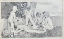 Paesaggio Con Bambini Uva