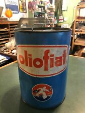 RARA Latta Pubblicitaria Vintage Olio Fiat Omino Nizzoli MODERNARIATO DESIGN