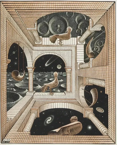Escher metafisica - m.c., escher: