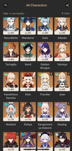 Genshin impact account ar - account, eu,