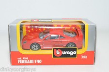 BBURAGO BURAGO 4108 FERRARI F40 F 40 ROSSO COME NUOVO IN SCATOLA