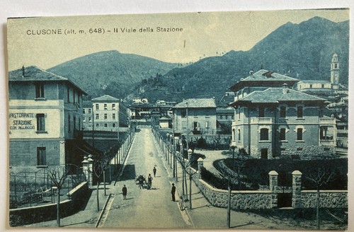 Cartolina bergamo clusone - bergamo,