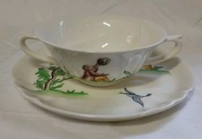 Guido Andloviz Tazza E Piatto da Consommé Vecchio Milano SCI Laveno