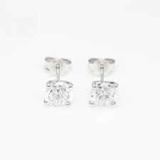 Orecchini oro bianco diamante