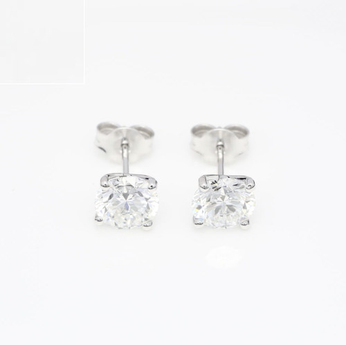 Orecchini oro bianco diamante