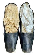 Antiche ciabatte scarpe seta