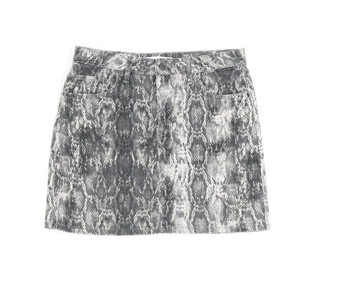 Gonna donna zara grigia stampa - zara,
