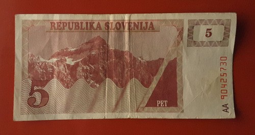 Banconota tolarjev 1990 - 5,