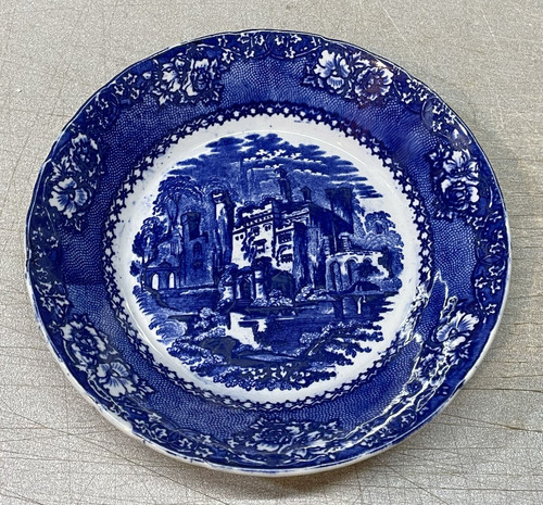 Ciotola blu flusso antica