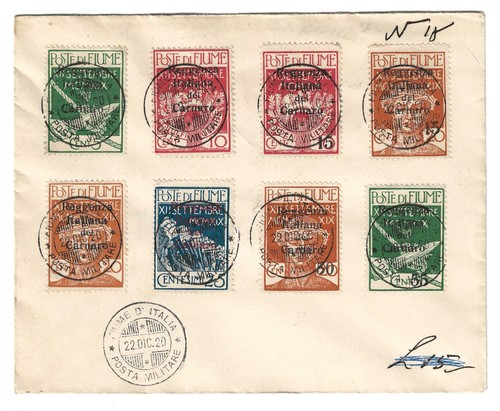 1920 fiume busta filatelica - fiume,