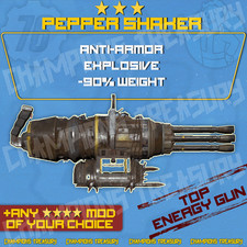 FALLOUT 76 PZ ESPLOSIVO ANTIARMATURA [-90% PESO] PEPE SHAKER +MOD 4 STELLE