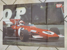 VECCHIO POSTER AUTOSPRINT CLAY REGAZZONI F1 FERRARI 312 B2A AUTOMOBILISMO