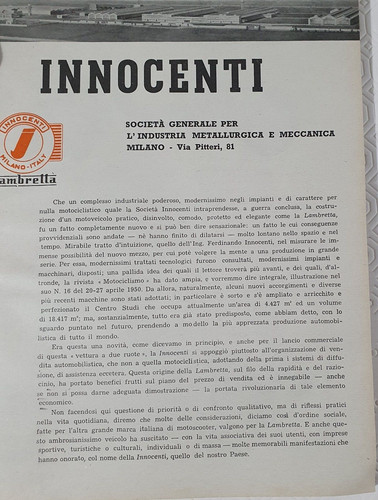 Moto scooter innocenti - moto,