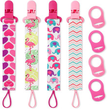 4 Pezzi Ciuccio Catena per